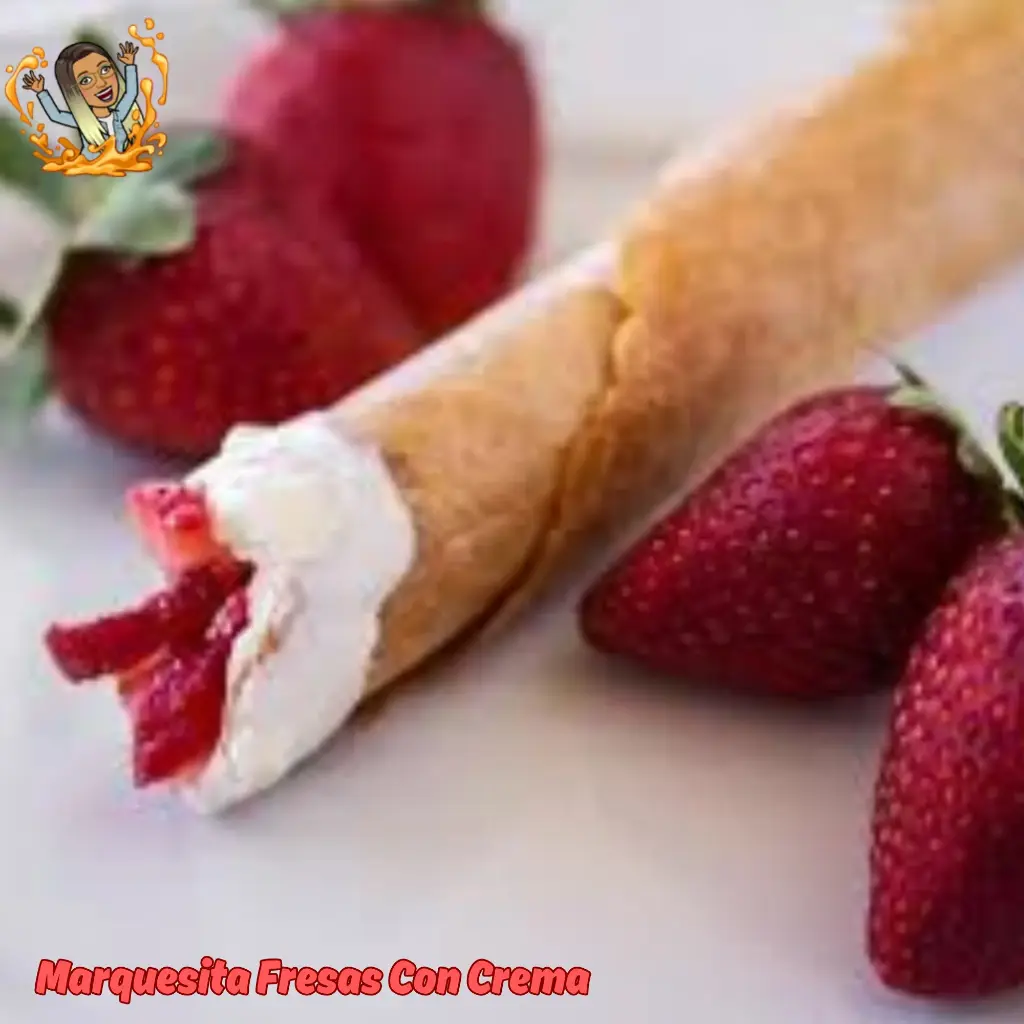 Marquesitas Fresas con crema